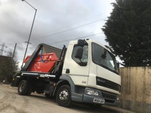 euro6 skip truck in Birmingham 
